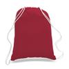 Durable 100% Cotton Drawstring Bags Backpacks Art Craft (Red) view 1