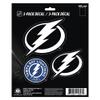 Fanmats NHL Tampa Bay Lightning Team Decal, 3-Pack , Blue view 1