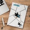 Fanmats NHL San Jose Sharks Team Decal, 3-Pack, Aqua, One Size view 2