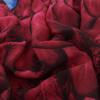 Large Wide Chiffon Feather Fringe Kimono Wrap Poncho Blouse Beach Cover Up, Red view 4