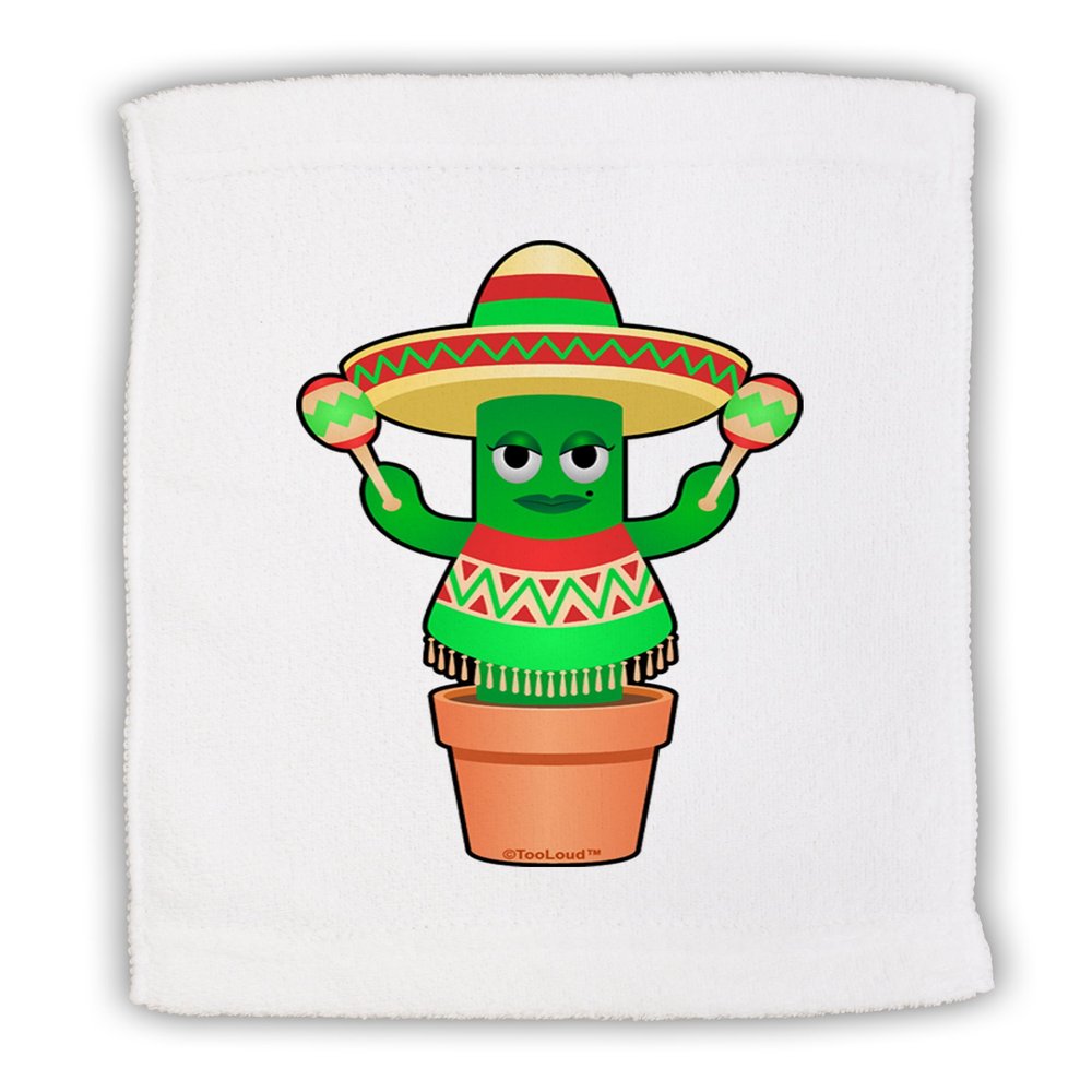 TOOLOUD Fiesta Cactus Poncho Micro Terry Sport Towel 15" x 22"