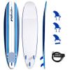 Wavestorm 8ft Classic Surfboard // Foam Wax Free Soft Top Longboard for Adults and Kids of All Levels of Surfing view 1