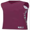Augusta Sportswear Boys Hook Shot Reversible Jersey, Maroon/Maroon Digi, Small