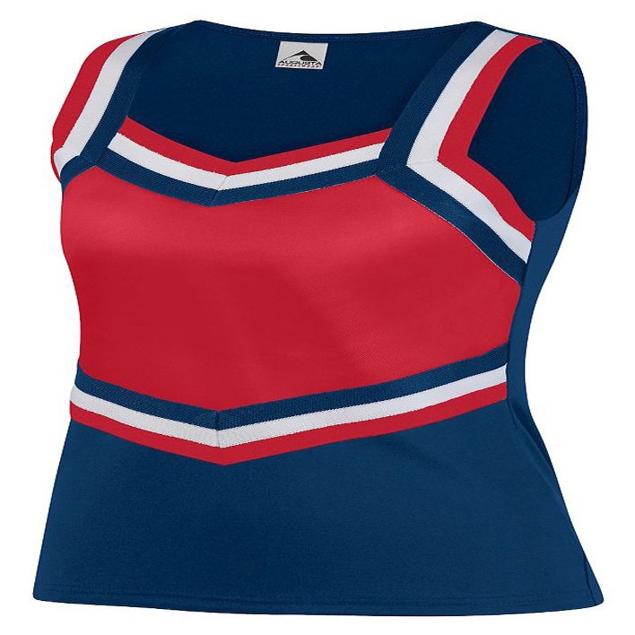Augusta Sportswear Girls' X-Small 9141, Navy/Red/White