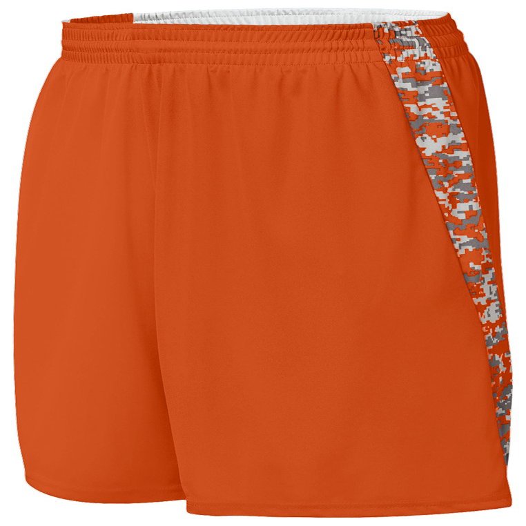 Augusta Sportswear Boys Hook Shot Reversible Short, Orange/Orange Digi, Small