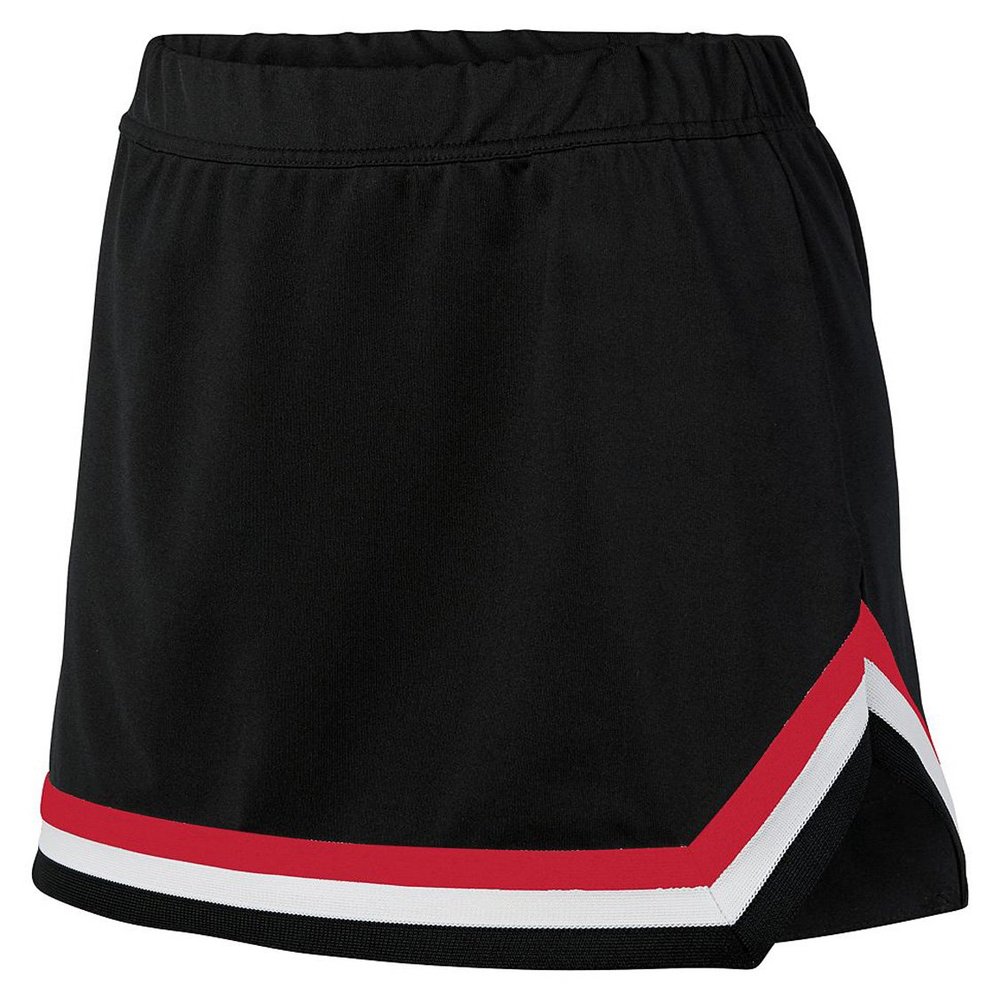 Augusta Sportswear Girls Pike Skirt L Black/Red/White
