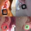 MoDTanOiz - Flesh tunnels 9/16 inch Gauge Gauges 14mm Ear Plugs Plug Flesh Tunnels Tunnel 2g 0g 8mm 00g 10mm 0 00 1/2 Weight Men Women Ears Steel Stone Wood Earrings Silicone Black 9/16" 14mm view 2