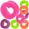 MoDTanOiz - Flesh tunnels 9/16 inch Gauge Gauges 9/16 14mm Ear Plugs Plug Flesh Tunnels Tunnel 2g 0g 00g 0 00 1/2 Weight Men Women Ears Steel Stone Wood Earrings Silicone Black 9/16 14mm view 1