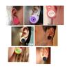 MoDTanOiz - Flesh tunnels 7/8 inch Gauge Gauges 22mm Ear Plugs Plug Flesh Tunnels Tunnel 2g 0g 8mm 00g 10mm 0 00 1/2 Weight Men Women Ears Steel Stone Wood Earrings Silicone Black 7/8" 22mm view 2