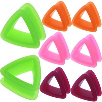 MoDTanOiz 1 inch Gauge Gauges 26mm 25mm Ear Plugs Plug Weight 2g 0g 8mm 00g 10mm 0 00 1/2 Flesh Tunnels Tunnel Streching Ears Double Flare Steel Stone Earrings Silicone Men Women Black 1" 26mm
