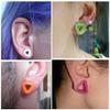 MoDTanOiz 1 inch Gauge Gauges 26mm 25mm Ear Plugs Plug Weight 2g 0g 8mm 00g 10mm 0 00 1/2 Flesh Tunnels Tunnel Streching Ears Double Flare Steel Stone Earrings Silicone Men Women Black 1" 26mm view 2