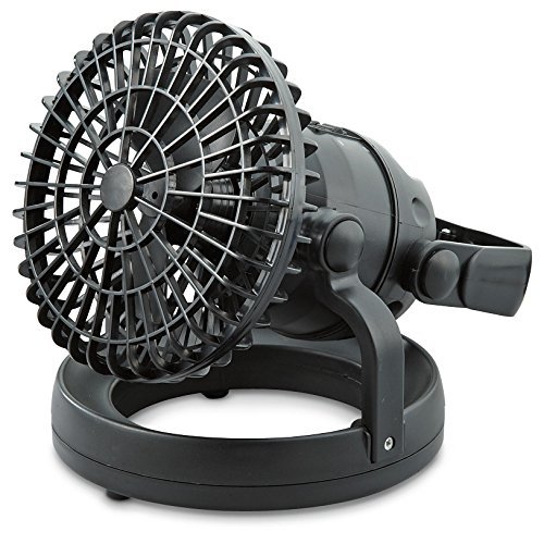 2-in-1 Tent Fan with LED and Emergency Light