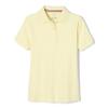 French Toast Girls' Picot Collar Polo Short Sleeve Shirt (Kids Standard & Plus Size), Yellow, 14-16 view 1