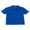 French Toast Girls' Short Sleeve Polo Shirt with Picot Collar (Standard & Plus Sizes), Royal, 7-8 view 1