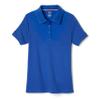 French Toast Girls' Picot Collar Polo Short Sleeve Shirt (Kids Standard & Plus Size), Royal, 14-16 view 4
