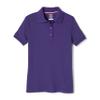 French Toast Girls' Short Sleeve Polo Shirt with Picot Collar (Standard & Plus Sizes), Purple, 7-8 view 1