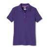 French Toast Girls' Short Sleeve Polo Shirt with Picot Collar (Standard & Plus Sizes), Purple, 7-8 view 4