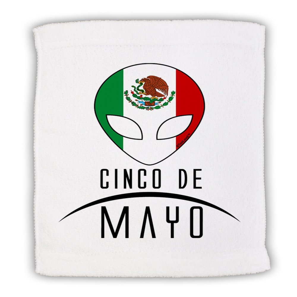 TOOLOUD Mexican Extraterrestrial Text Micro Terry Sport Towel 15" x 22"