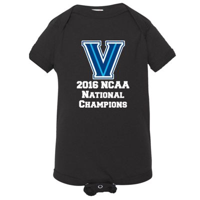 Baby Villanova Basketball Champions 2016 1-Piece Blk (18M)