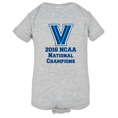 Baby Villanova Basketball Champions 2016 1-Piece Grey (18M)
