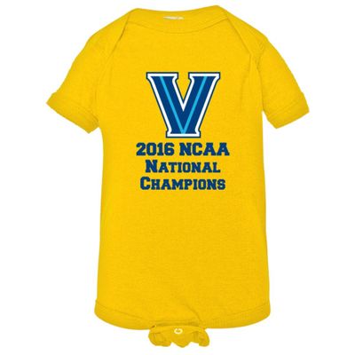 Baby Villanova Basketball Champions 2016 1-Piece Yellow (18M)