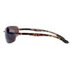 "Lovin Maui" Sport Wrap Polarized Sunglasses for Men and Women - Hard Case Included (Tortoise) view 3