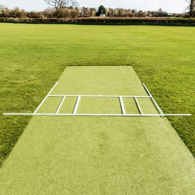 FORZA Professional Cricket Crease Marker Durable Steel Construction with White Powder Coating Folding Design for Easy Storage Ensures Accurate & Regulation-Sized Crease Markings