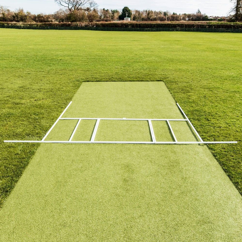 FORZA Professional Cricket Crease Marker  Durable Steel Construction with White Powder Coating  Folding Design for Easy Storage  Ensures Accurate & Regulation-Sized Crease Markings
