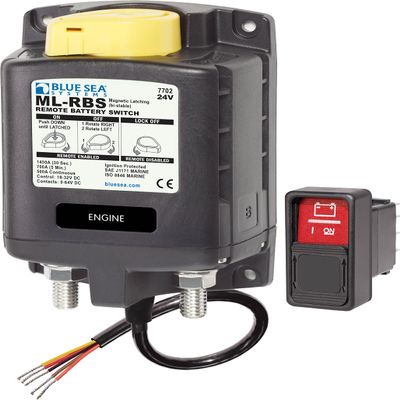 Blue Sea 7702 Solenoid Ml Series 350A 24V W/ Man Ctrl (Part #7702 By Blue Sea Systems)