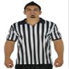 Mato & Hash Mens Referee Shirts/Umpire Jersey with Collar for Officiating and Costumes Black/White view 1