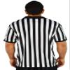 Mato & Hash Mens Referee Shirts/Umpire Jersey with Collar for Officiating and Costumes Black/White view 2