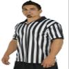 Mato & Hash Mens Referee Shirts/Umpire Jersey with Collar for Officiating and Costumes Black/White view 4