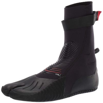 O'Neill Heat 3mm Split Toe Neoprene Boot with Textured Rubber Sole for Cold Water Surfing, Paddleboarding, Snorkeling, and Any Water Activities, Black, 15