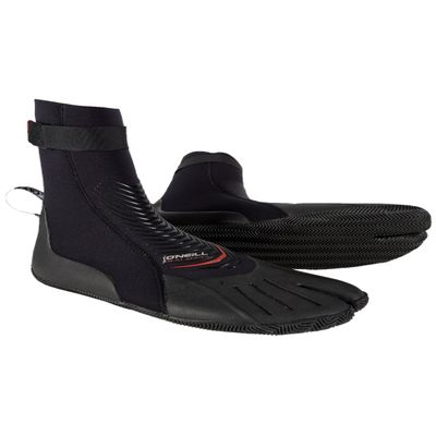 O'Neill Heat 3mm Split Toe Neoprene Boot with Textured Rubber Sole for Cold Water Surfing, Paddleboarding, Snorkeling, and Any Water Activities, Black, 8