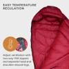 Hyke & Byke Shavano 32 F Hiking & Backpacking Sleeping Bag - 3 Season, 650FP Duck Down Sleeping Bag - Ultralight - Maroon - 87in - Long view 4