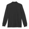 French Toast Boys' Pique Polo School Uniform Shirt with Long Sleeves for Boys and Girls, Black, 18/20 Husky view 2