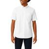 French Toast Boys' Short Sleeve Classic Poplin Dress Shirt (Standard & Husky), White, 18 Husky view 1