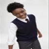 French Toast Boys' V-Neck Sweater Vest, Navy, 2T view 2