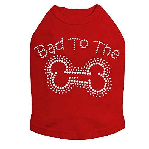 Bad to The Bone - Dog Shirt, S Red