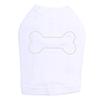 Bone - Rhinestone - Dog Shirt, XL White view 1
