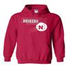 CornBorn Nebraska Huskers x 3 Baseball Hooded Sweatshirt - Red - XL view 1