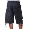 Pro Club Men's Cotton Twill Cargo Shorts with Belt, 52", Navy view 4