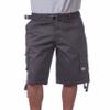 Pro Club Men's Cotton Twill Cargo Shorts with Belt, 64", Charcoal view 1