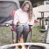 Ozark Trail Red Deluxe Folding Camping Arm Chair view 2