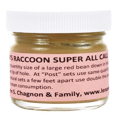 Lenon's Raccoon Super All Call Lure 1 oz Jar - On the Market Every Year Since 1924