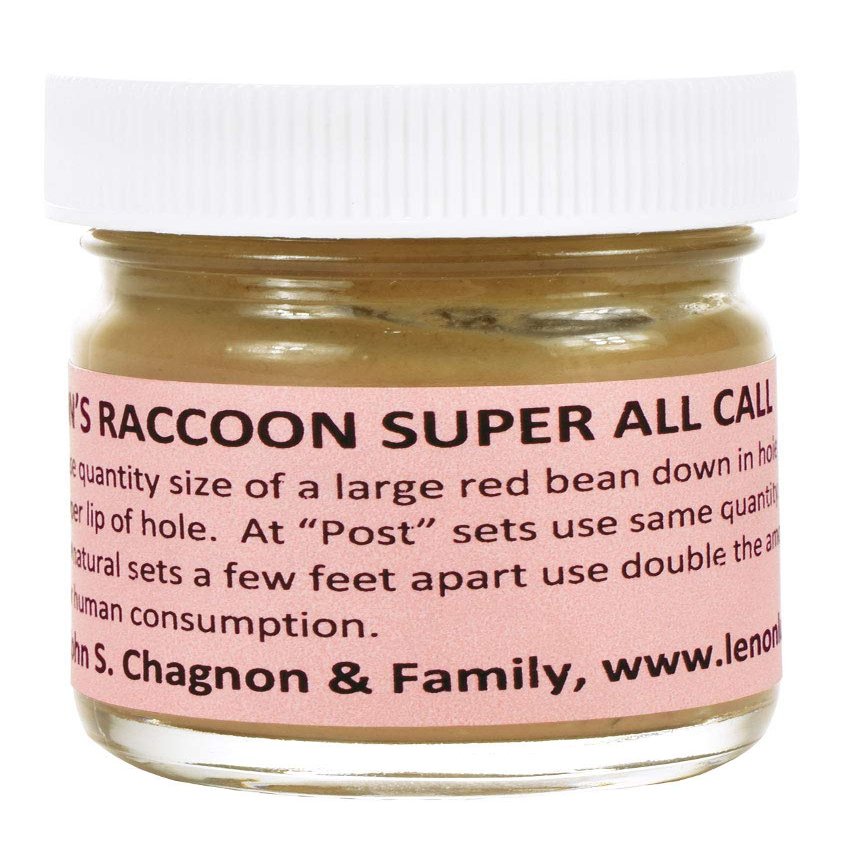 Lenon's Raccoon Super All Call Lure 1 oz Jar - On the Market Every Year Since 1924