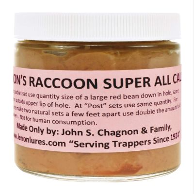 Lenon's Raccoon Super All Call Lure 4 oz. Jar - On the Market Every Year Since 1924