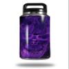 WraptorSkinz Skin Decal Wrap for Yeti Rambler Bottle 36oz Flaming Fire Skull Purple (YETI NOT Included) view 1