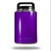 WraptorSkinz Skin Decal Wrap for Yeti Rambler Bottle 36oz Solids Collection Purple (YETI NOT Included) view 1