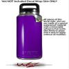 WraptorSkinz Skin Decal Wrap for Yeti Rambler Bottle 36oz Solids Collection Purple (YETI NOT Included) view 2